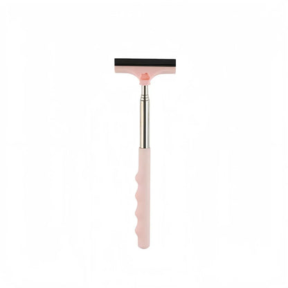 Car Rearview Mirror Wiper, Telescopic Squeegee for Auto Glass, Portable Water Cleaner Rod, Mini Automotive Cleaning Tool