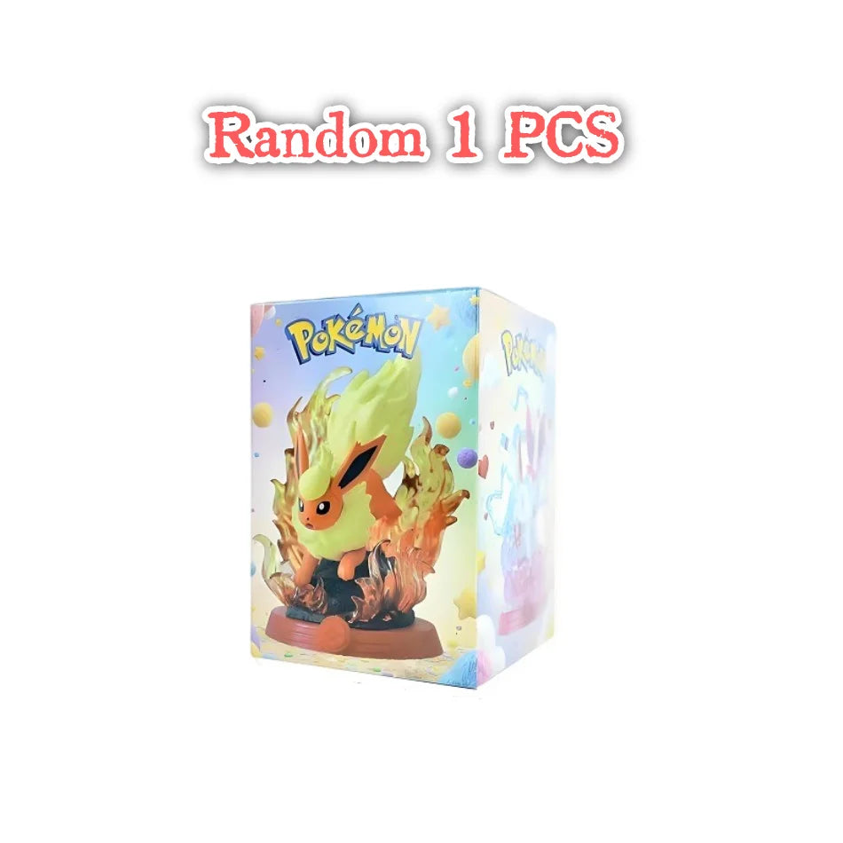 8 style Pokémon Action Doll Pikachu Adventure Eevee Blind Box Anime Model Desktop Decorations Pok é mon Toys Fans Birthday Gift