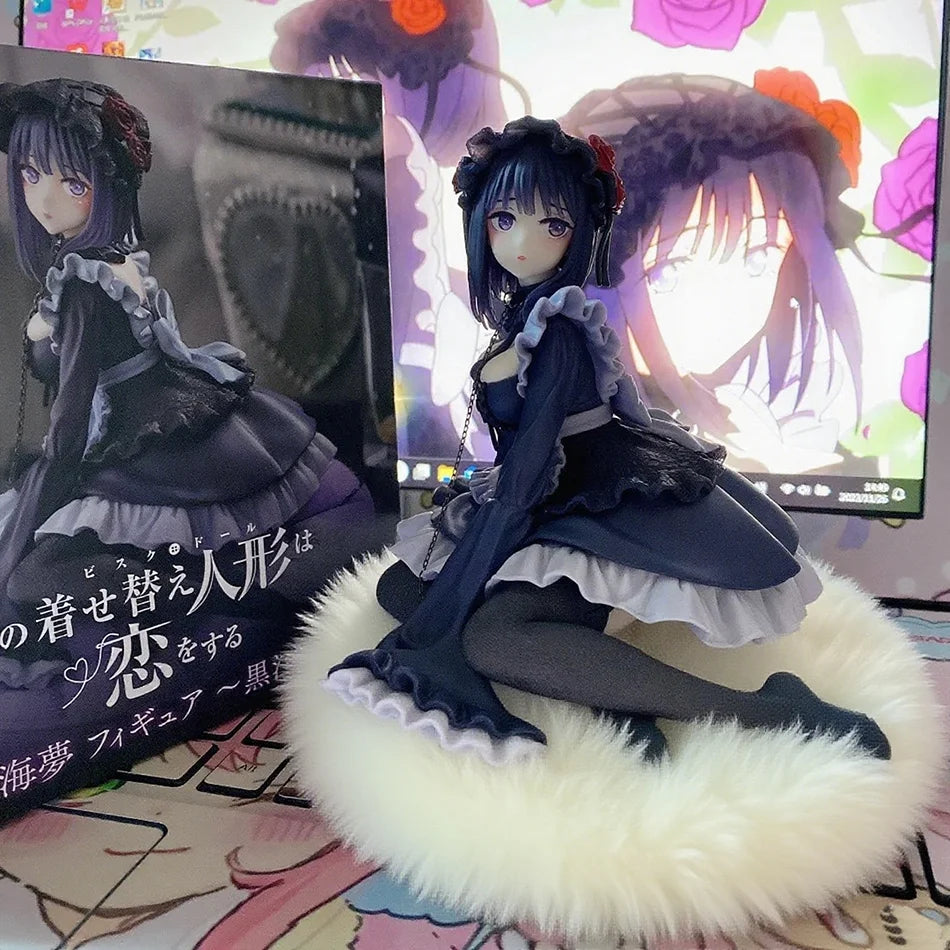 2 Kinds My Dress-Up Darling Anime Figure Black Maid Outfit Kitagawa Marin Action Figure Shizuku Kuroe Figurine Collection Model