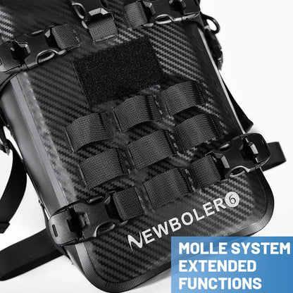 NEWBOLER 8/10L Motorcycle Bumper Bag Waterproof Frame Crash Bar Pack Outdoor Cycling Tool Placement Bag With Inner Support Board
