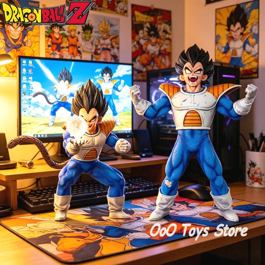 Anime Dragon Ball Z Figure Light Sphere Vegeta Action Figures Pvc Statue Ornamen Collection Model Toys Gifts 17-21cm