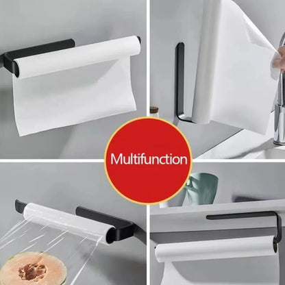 Self Adhesive Towel Rack, Wall Mounted Bathroom Supplies, Bathroom Towel Rack Hanger, Non Perforated Toilet Paper Holder