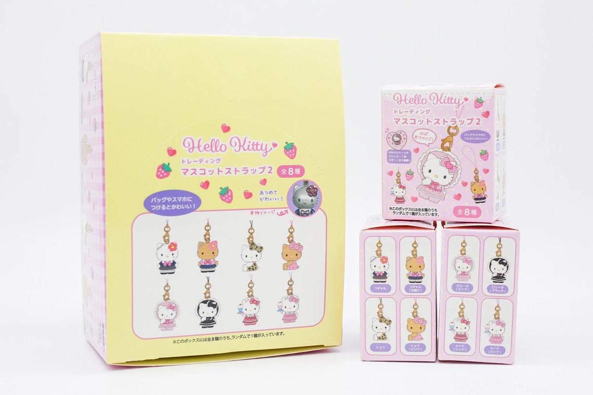 Sanrio Hello Kitty Trading Mascot Strap Vol.2 Mystery Blind Box Gifts Toy Model Anime Figures Collect Ornaments