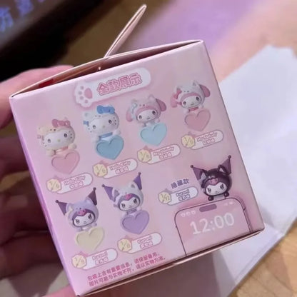 New Sanrio Hello Kitty Sweet Energy V1 V2 V3 Series Blind Box Lying Down Cute Mini Collection Desktop Ornament Fashion Gift
