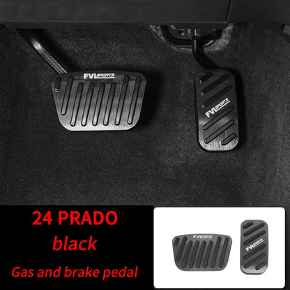 For Toyota Land Cruiser 250 Prado Lc250 2024+ Car Modification Aluminum Alloy Foot Rest Pedal Pad Cover Stickers Car Accessories