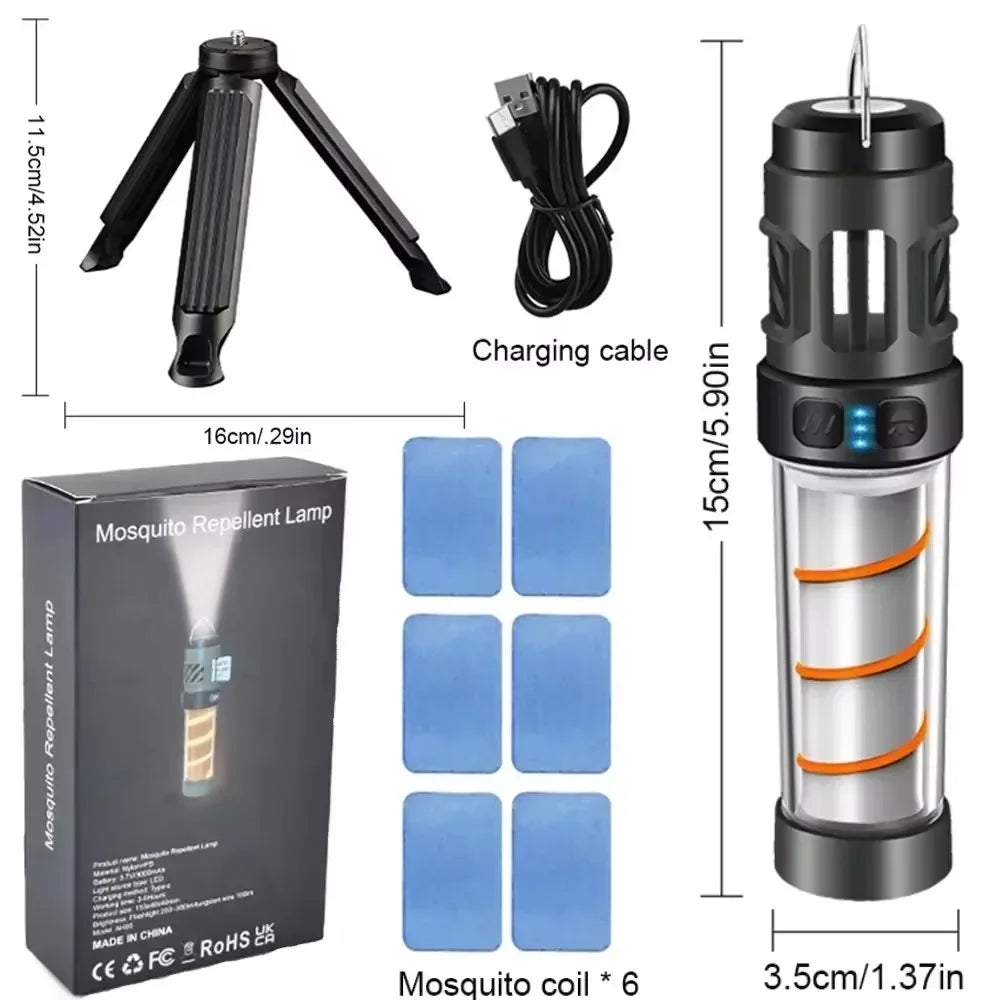 Telescopic Camping Lantern Outdoor Folding 3 Lighting Modes 3000mAh Battery Tent Lights Outdoor Supplies Portable Rechargeable