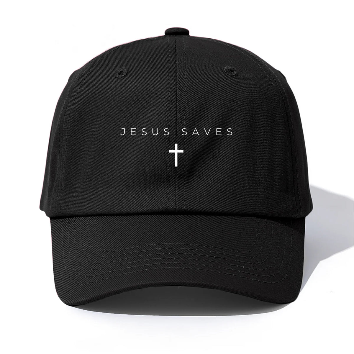 1pc JESUS SAVES Print  Baseball Cap for Adults,Minimalist Retro Style Casual Soft Adjustable Dad Hat,Perfect As Gift