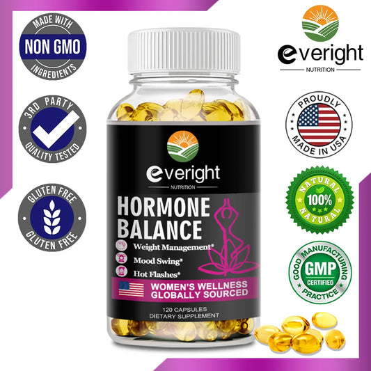Hormone Balance Capsules for Women Mood Swings, Menopause, Sleep, Anxiety, Stress, Cortisol Health Supplement