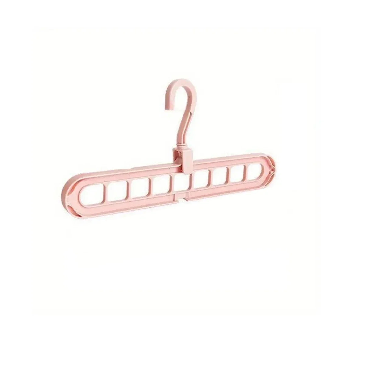 1pc - Nine hole multifunctional magic folding clothes hanger, convenient storage and space saving storage cabinet
