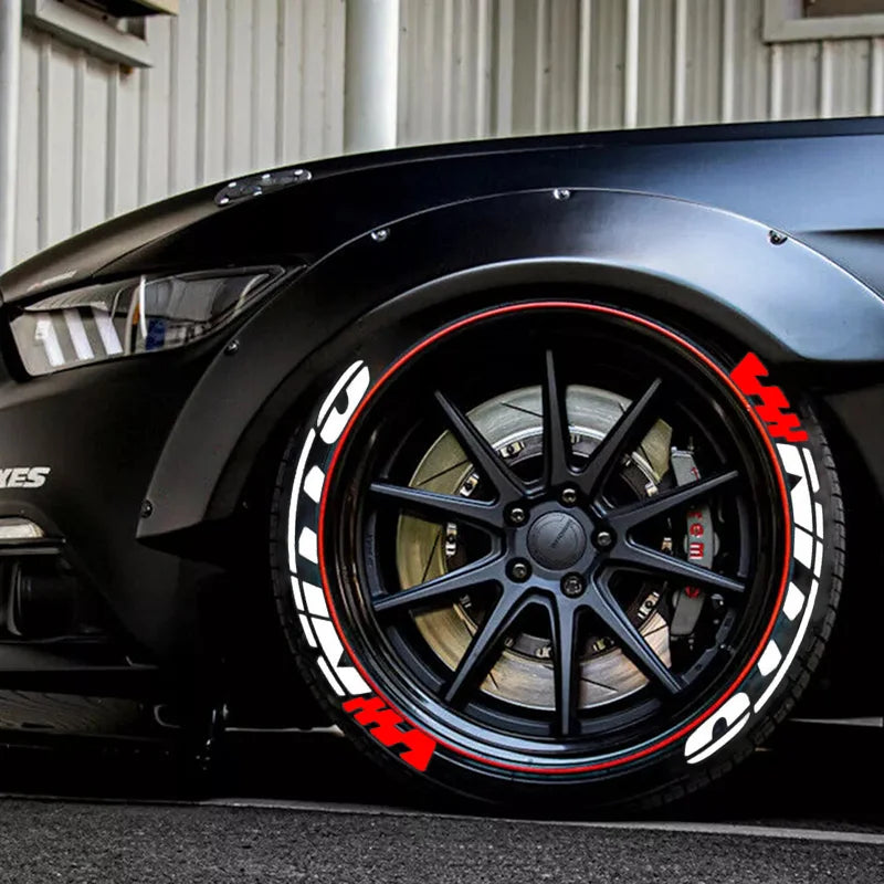 NITTO Tire Lettering Sticker 1.06'' Font Tall For 14''-22 Wheels With Transfer Film Permanent Car Tire Decals Waterproof