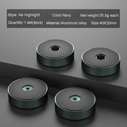 4pcs HiFi Audio Speaker Amplifier CD Player Aluminum Alloy Shock Absorber Foot Pad Damping Feet Chassis Stand Isolation Spike