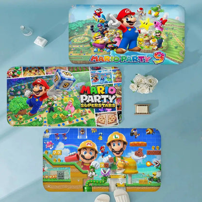 Game M-marioes Cartoon Bathroom Mat Anti-slip Absorb Water Long Strip Cushion Bedroon Mat Welcome Doormat
