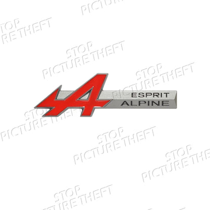 A Grille Logo 3D Metal Decal Car Body Rear Trunk Emblem Sticker For Symbioz Rafale Clio Austral Arkana Captur RS Scenic GT Sport