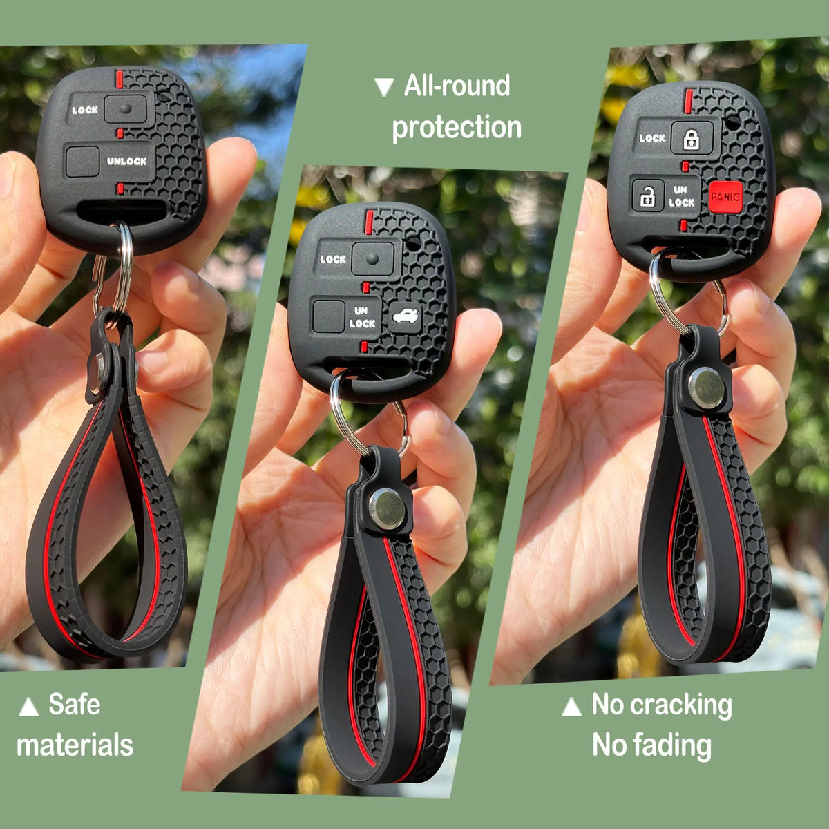 Keychain Fob Case For Toyota Avensis T25 Yaris Previa Camry 30 Corolla 9 Land Cruiser For Lexus RX300 Is200 Tlc100 Cover Caps