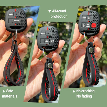 Keychain Fob Case For Toyota Avensis T25 Yaris Previa Camry 30 Corolla 9 Land Cruiser For Lexus RX300 Is200 Tlc100 Cover Caps