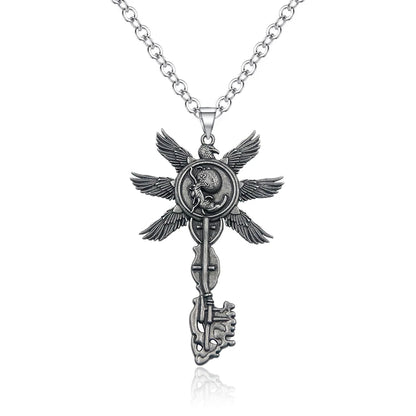 Residents Evils 8 Village Key Chains Vintage Six-Winged Unborn Key Pendant Keychain for Women Men Keyring Jewelry