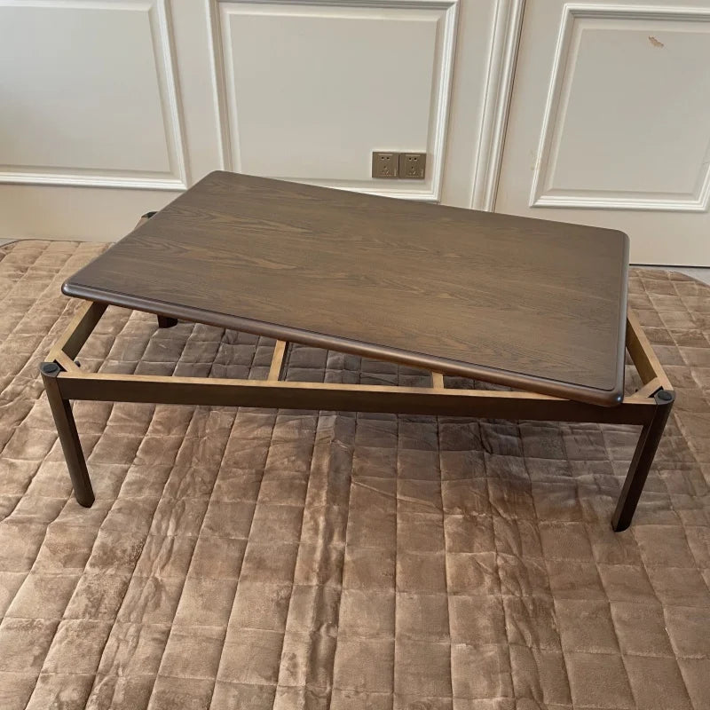 Japanese Style Kotatsu Foot Warmer Heated Table Rectangle 120cm Home Furniture Modern Wood Living Room Floor Coffee Table Wooden