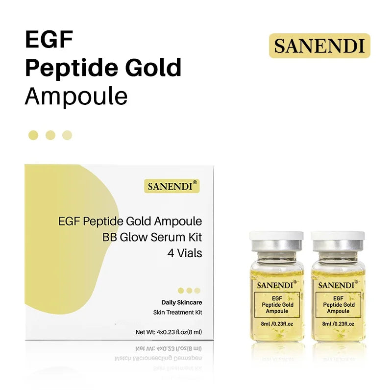 4PCS Salmon DNA Gold BB Glow Kit Dr.Pen Gold Stem Cell Ampoule Foundation Starter AQUA Peptide Face Skin Care Essence 8ml