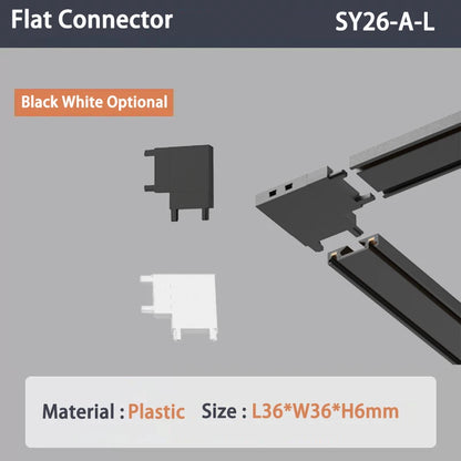 6MM Ultra Slim Magnetic Track Light Surface Mounted Ceiling Rail DC48V Modern LED Lamp Black White Magnet Rail Lamp Spotlight