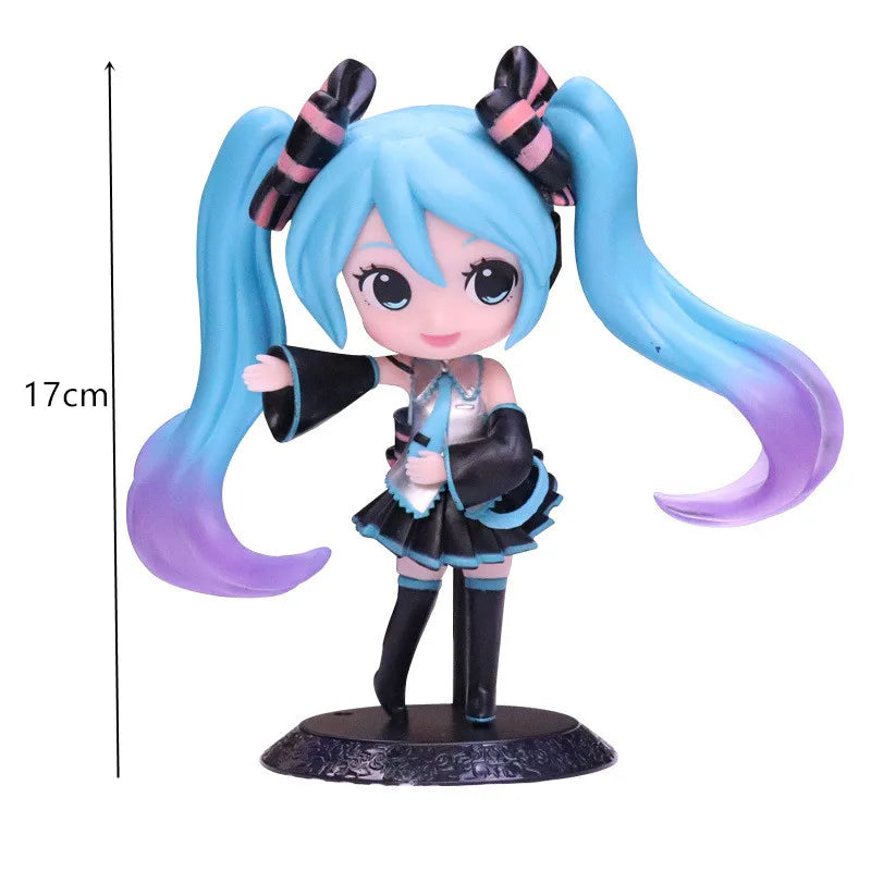 Hot Kawaii Girl Hatsune Miku Anime Figure Fashion Subclture Miku Action Figure Birthday Gift PVC Collection Model Doll Toys