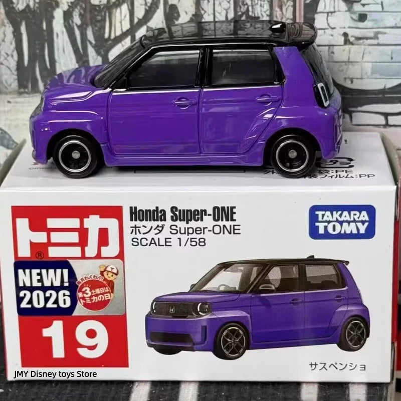 Honda Super One 2026 New Takara Tomy Tomica No.19 1/58 New Car Sticker Alloy Diecast Model Car Hobby Collectors Display Gift Toy