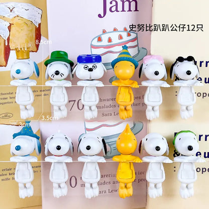 New Hipper Angel Snoopy blind box computer mobile phone decoration ornaments mini hand-made anime model children's birthday gift