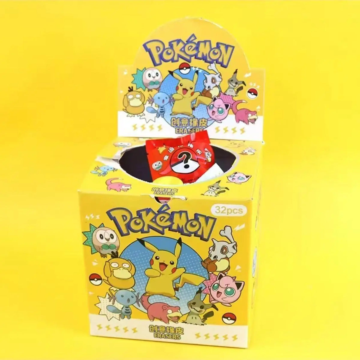 Pokemon Blind Bag Surprise Gift Rubber Cute Cartoon Stationery Lottery Gift
