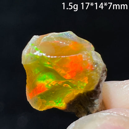 Natural Rare Colorful Ethiopia Opal (Need In Water) Gem Mineral Healing Quartz Crystals Gemstone Shooting Under Lighting