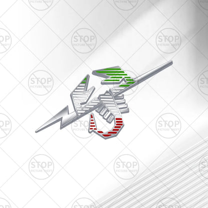 Car Sticker Lightning Scorpion Logo 3D Decal Grille Body Side Badge Rear Trunk Emblem For 500 595 Abarth Punto 695 124 Spider