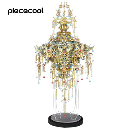 Piececool 3D Puzzles for Adult Boneless Lantern Assembly Model Kits DIY Set Jigsaw Brain Teaser for Collection Best Gifts
