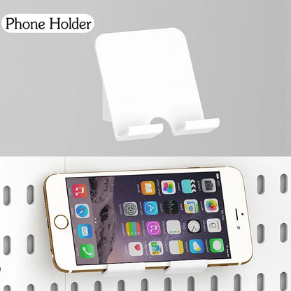 DIY Pegboard Accessories No Punching Kitchen Organization Shelf Storage Box Hooks Wall Organizer Crafts For Garage Room
