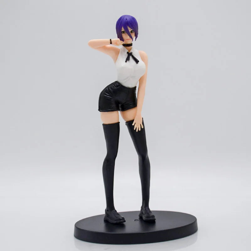 Chainsaw Man Power Bunny Girl Anime Figure Makima Action Figure Hayakawa Aki/Higashiyama Kobeni/Denji/Reze Figure Model Doll Toy