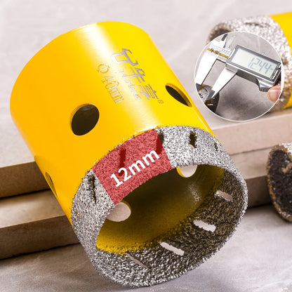 Diamond Drill Bits Set Ceramic Tile Hole Saw with Position Drill for Glass Marble Granite Stone Porcelain