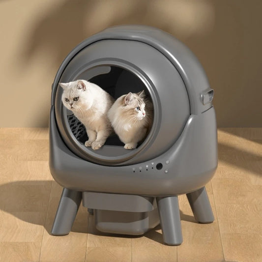 Smart Cat Litter Box with Automatic Cleaning APP Intelligent Control,Supports 2.4G Band WiFi Large Fully Automatic Cat Toilet