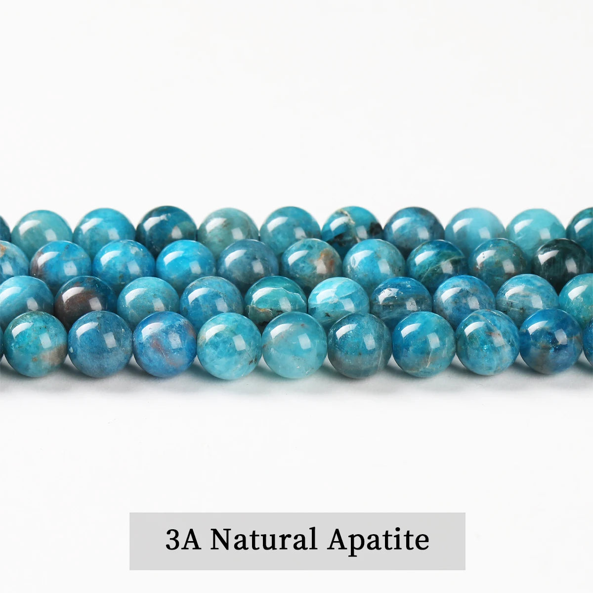 Natural Apatite Stone Bead Round Loose Spacer Blue Gems Bead for Jewelry Making DIY Bracelet Necklace Accessroies 4 6 8 10mm