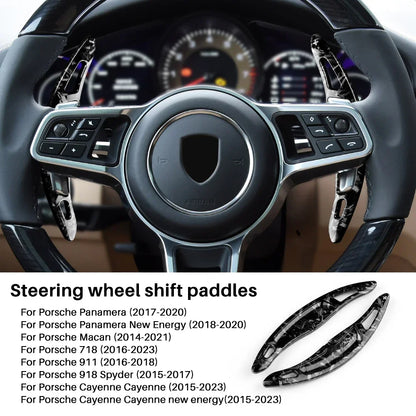 Car Steering Wheel Paddle Shifter Cover ABS for Porsche Panamera Macan Cayenne 718 911 Trim Accessories
