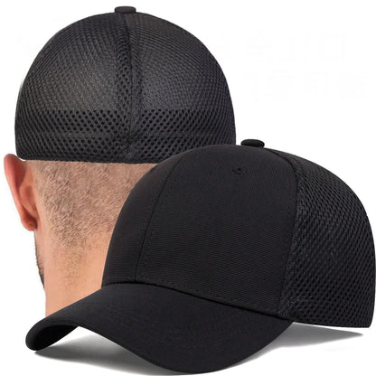 Back Closed Baseball Caps for Men and Women, Big Head and Small Head Hat, High Quality Headwear