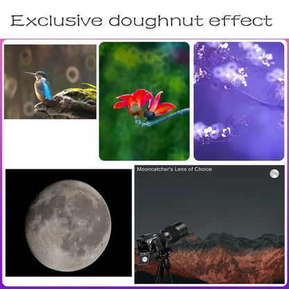 Lightdow Manual Telephoto Camera Lens 900mm F8.0 Reflex Lens Can Take Beautiful Pictures of Donuts for Canon Nikon Sony Camera