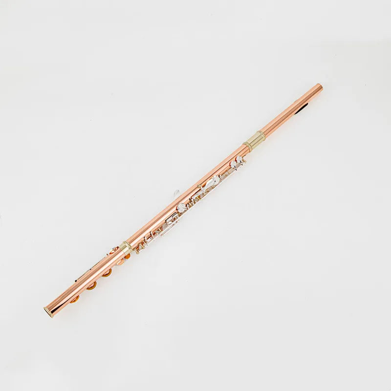 MURAMATSU Flute17-hole Holes C Key Professional Transverse Flute Concert Musical Instrument with Box Cleaning Cloth Stick Gloves