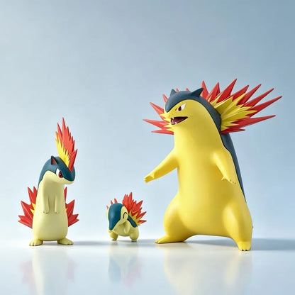 2.5-9.5cm Anime Figure Scale World Typhlosion Group Pokemen Action Figures Pvc Statue Desktop Collection Model Toys Gifts