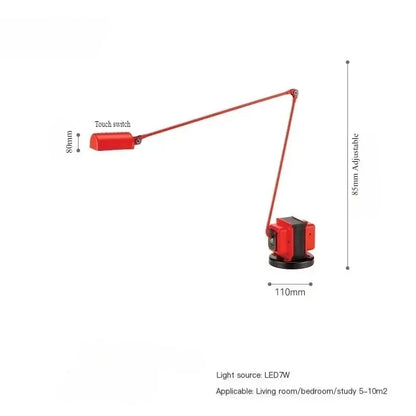 Modern Italian Design Floor Lamp Simple Retro Style Living Room Study Adjustable Swing Arm Reading Table Lamp Home Decor LED