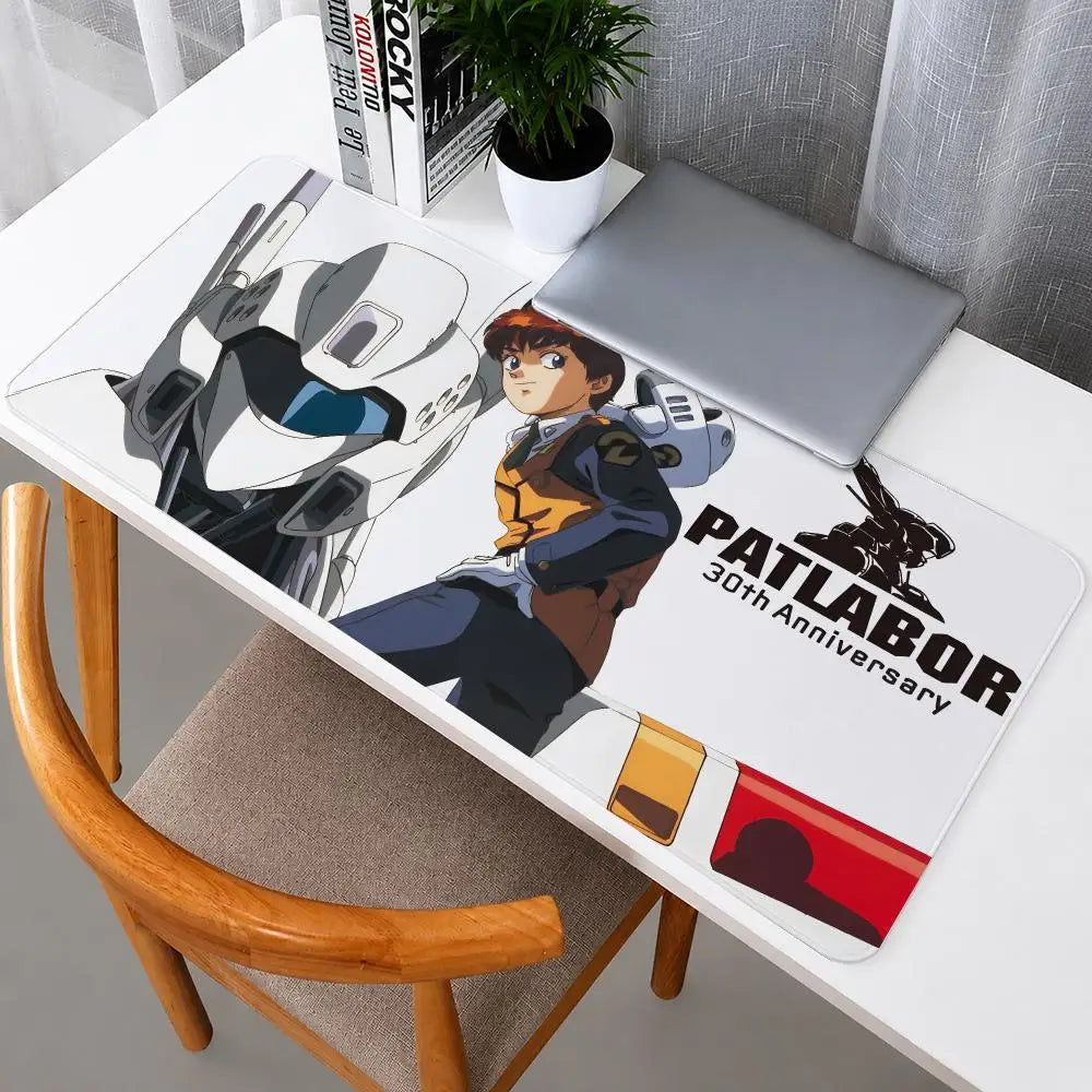 Patlabor Noa Izumi Mouse Pad Mouse Pad Anti-Slip Rubber Base Extended Desk Mat For Gamers Office Computer Accessories