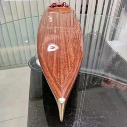 Assembled Ship Model G5 900mm Basswood Nesting Handmade DIY Remote Control Ship Model Speedboat Kit