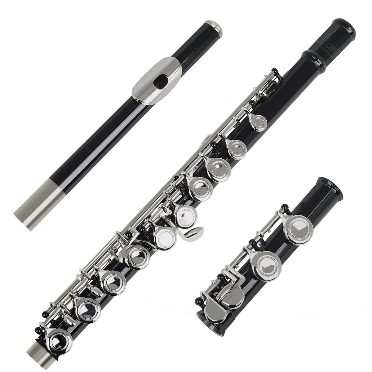 SLADE 16 Closed Open Holes C Key Flute Musical Instrument Concert Flute Silver Plated Professional Transverse Flute With E Key