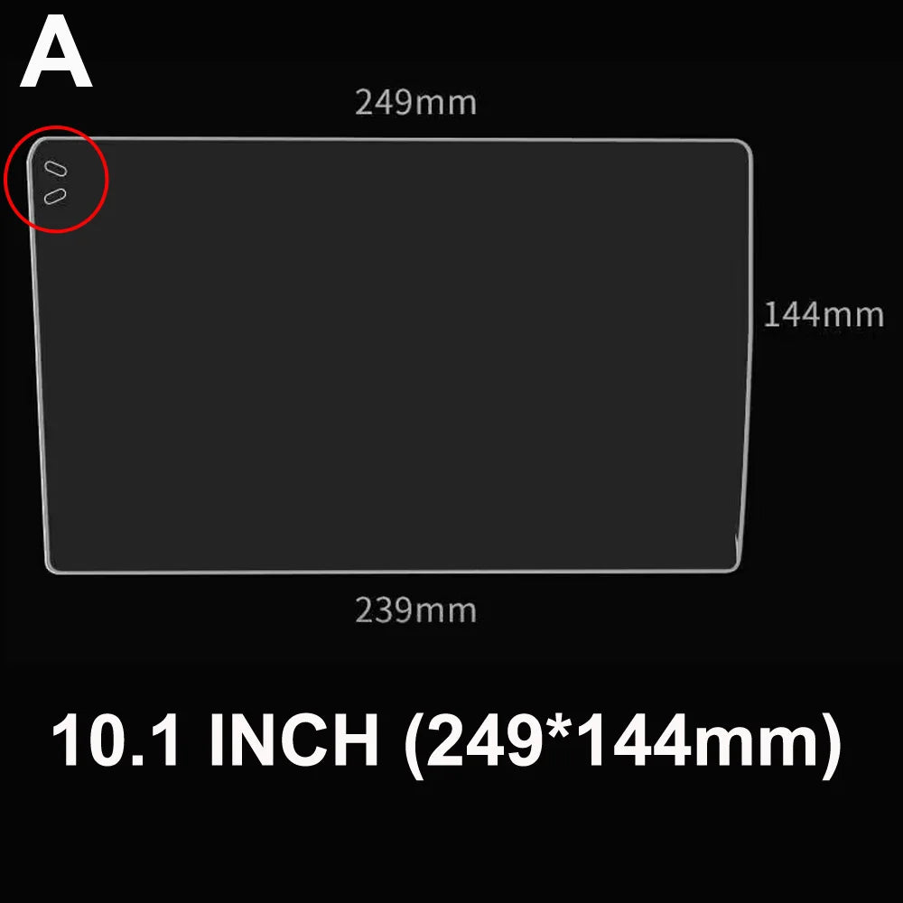 Tempered Glass Screen Protector for 9"/9.7"/10.1" SINOSMART Android Head Units – Anti-Fingerprint, Explosion-Proof (Add-on Only)