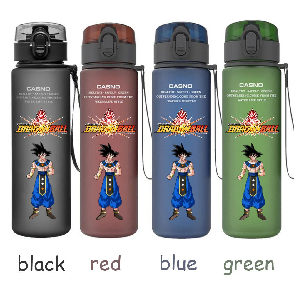 560ML Dragon Ball Water Cup Children Portable Plastic Goku Vegeta Bulma Cartoon Outdoor Large Capacity Sport Water Bottle Gift