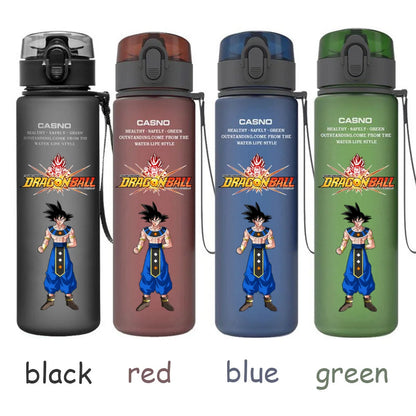 560ML Dragon Ball Water Cup Children Portable Plastic Goku Vegeta Bulma Cartoon Outdoor Large Capacity Sport Water Bottle Gift