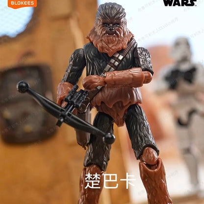 Blokees Star Wars Blind Box Galaxy Version 02 Darth Vader Luke R2d2 Action Figure Assembled Poseable Model Kits Toys Gift