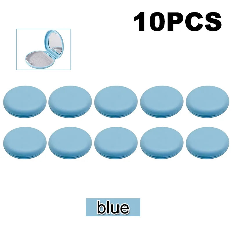 10Pcs Orthodontic Storage Case Portable Clear Aligner Retainer Case Teeth Protector Case Oral Hygiene Organizer