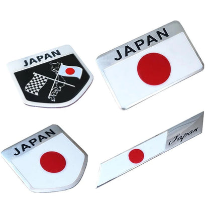 Car Styling Metal Japanese Flag Emblem Badge Logo Japan Sticker Decal For Subaru STI Impreza forester Tribeca XV BRZ WRX Outback